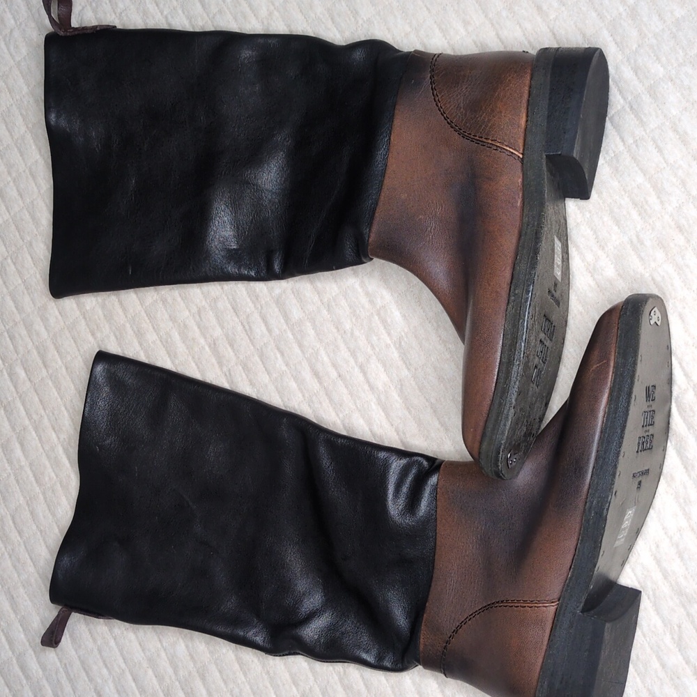 Free People-We The Free 'Townes' Fold Down Leather Boot